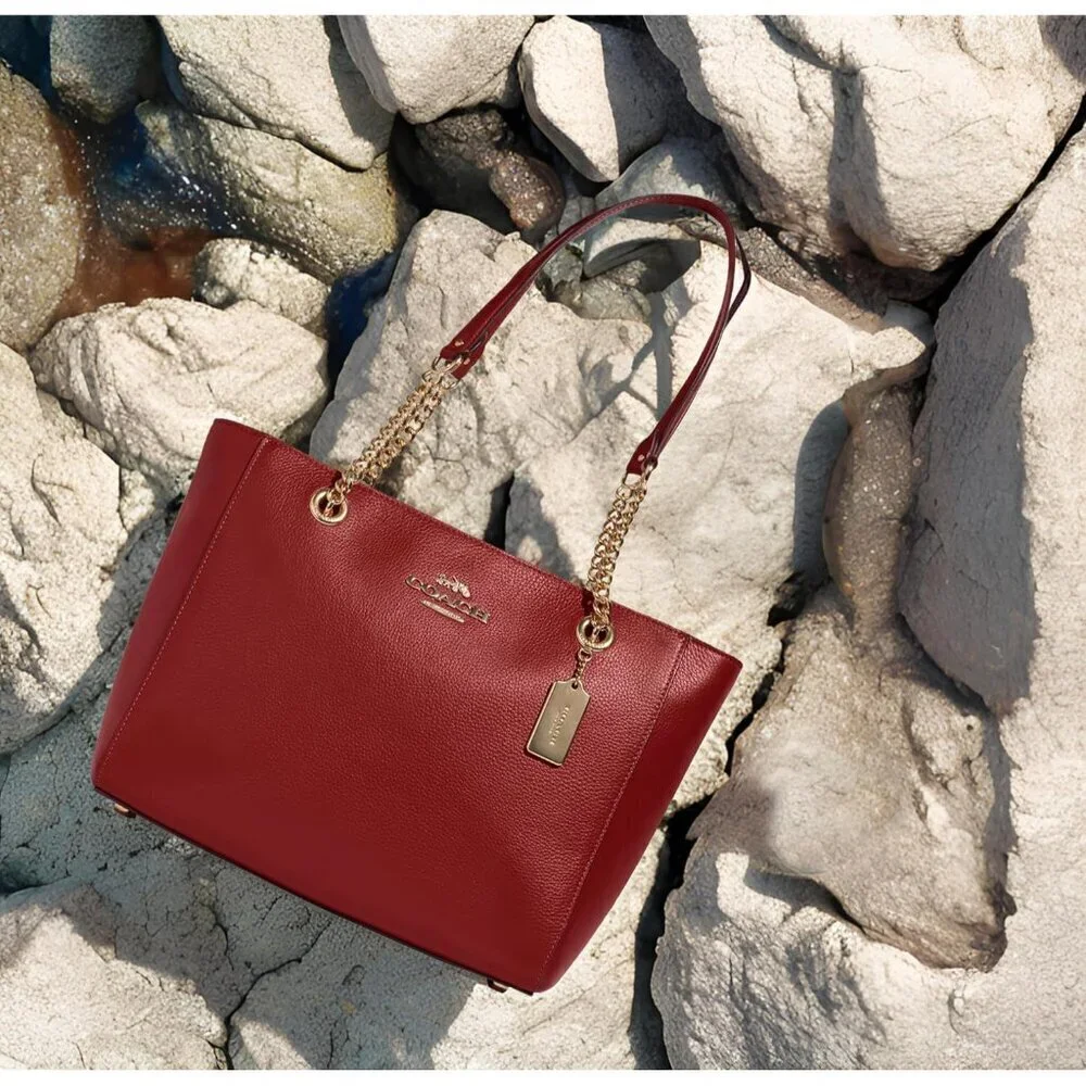 COACH Womens Cammie Chain Tote